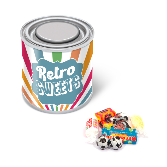 Small Paint Tin – Retro Sweets